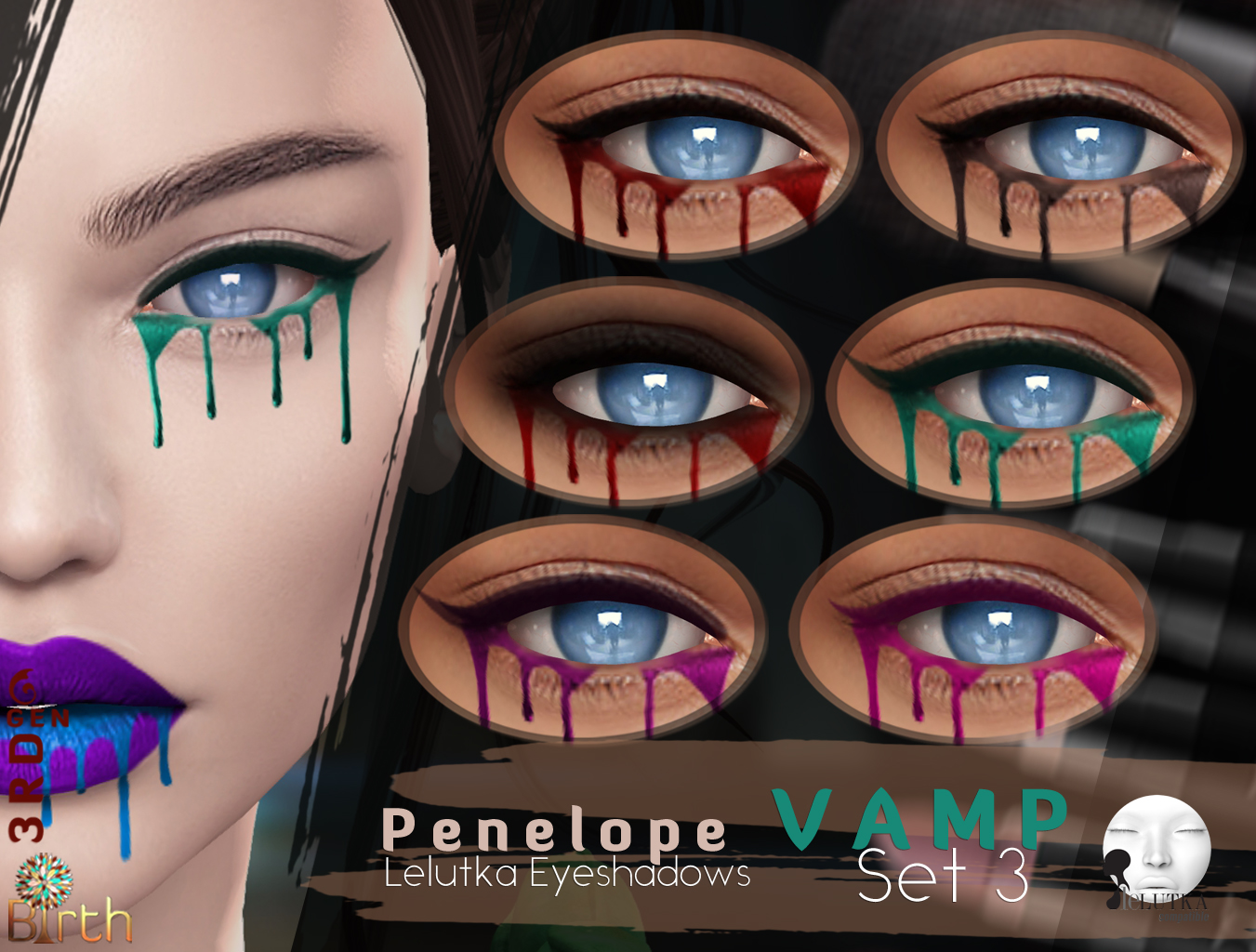 *Birth* Penelope Eyeshadows - Vamp Set 3