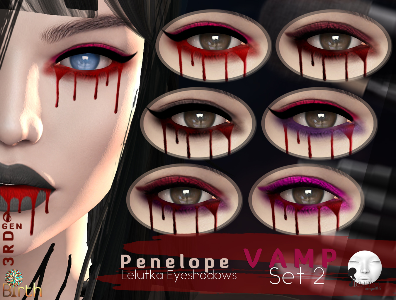 *Birth* Penelope Eyeshadows - Vamp Set 2