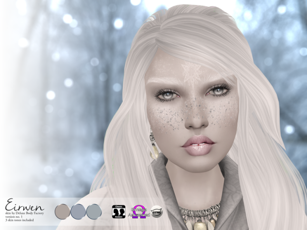 Eirwen skin for Winter Solstice even - Catwa Omega Classic avatar skin v1